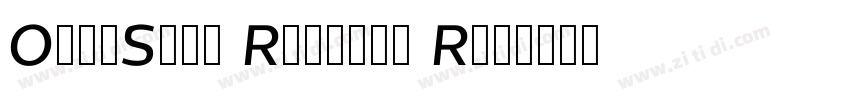 OpenSans Regular Reg字体转换